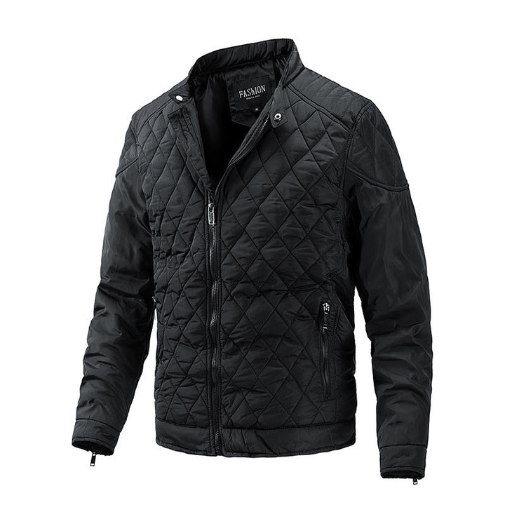 "Herren Übergangsjacke elegant, komfortabel, in Armeegrün, Dunkelblau, Grau, Schwarz, Weinrot, Frontansicht, vielseitig, stil