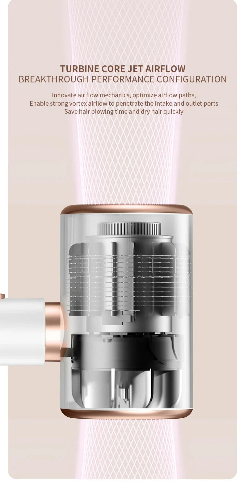 Hochleistungs-Haartrockner 2400W, Ionentechnologie, schwarz oder weiß, ergonomisches Design, für glattes, glänzendes Haar.