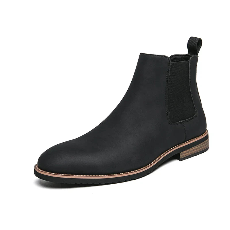 Hochwertige Herren Chelsea Boots aus echtem Leder in Schwarz und Braun, klassisches Design, edel und komfortabel.
