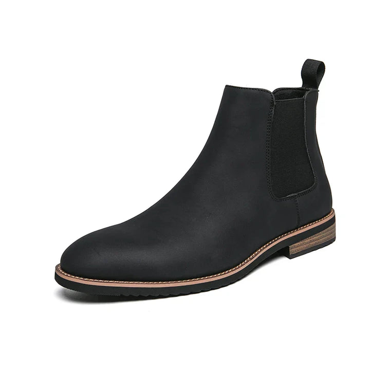 Hochwertige Herren Chelsea Boots aus echtem Leder in Schwarz und Braun, klassisches Design, edel und komfortabel.
