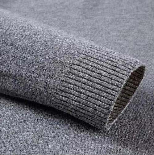 Hochwertiger Kaschmir-Pullover für Herren in Beige, Blau, Grau, Rot oder Schwarz, luxuriös weich und elegant für jeden Anlass