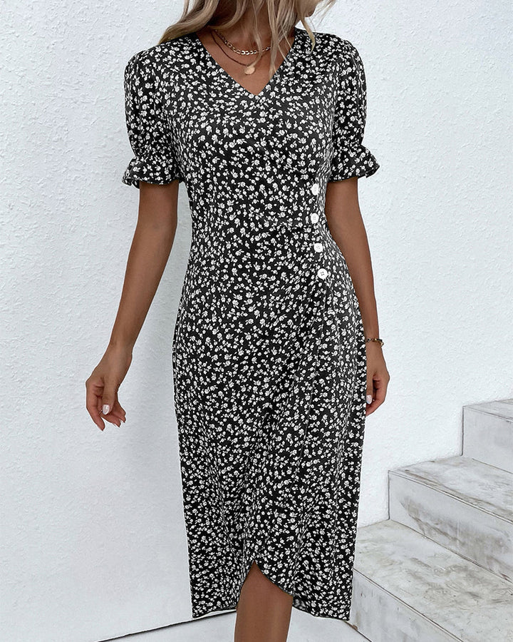 "Hochwertiges Damen-Midi-Kleid in stilvollem Schnitt und Farben wie Grün, Rosa, Schwarz und Blau, ideal für Sommer."