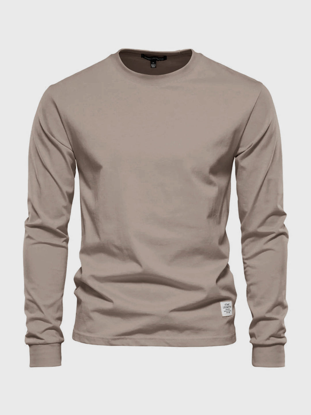 "Hochwertiges Herren Langarmshirt aus Baumwolle mit Rundhalsausschnitt, zeitlose Passform, ideal für vielseitige Looks."