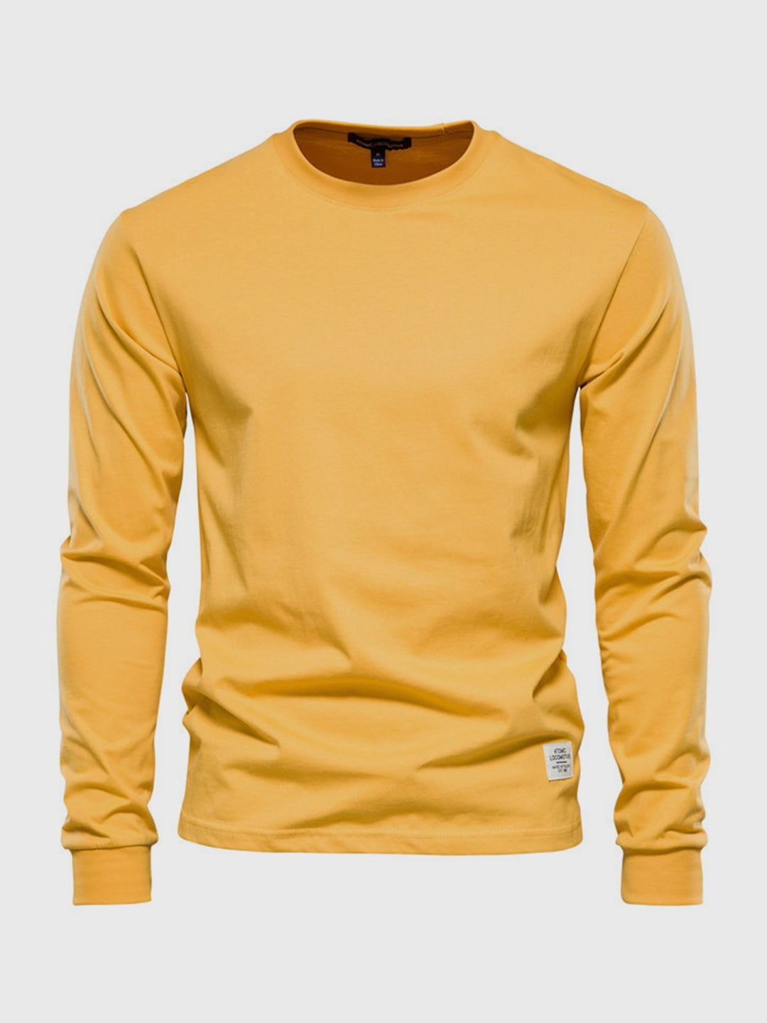 "Hochwertiges Herren Langarmshirt aus Baumwolle mit Rundhalsausschnitt, zeitlose Passform, ideal für vielseitige Looks."