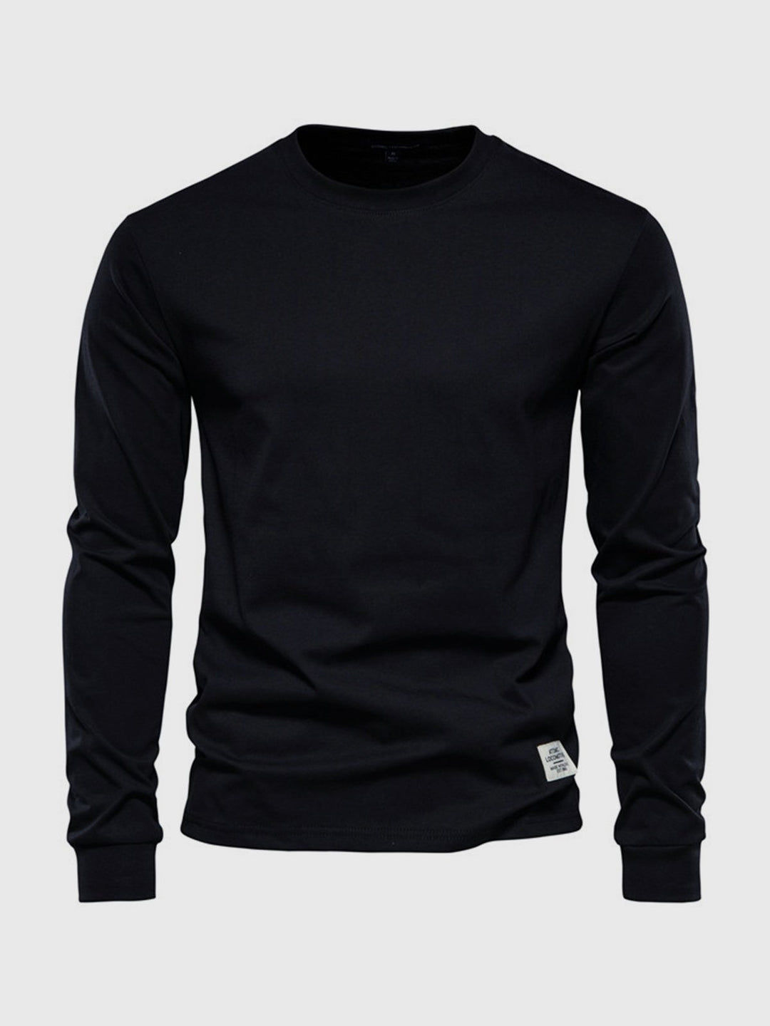 "Hochwertiges Herren Langarmshirt aus Baumwolle mit Rundhalsausschnitt, zeitlose Passform, ideal für vielseitige Looks."