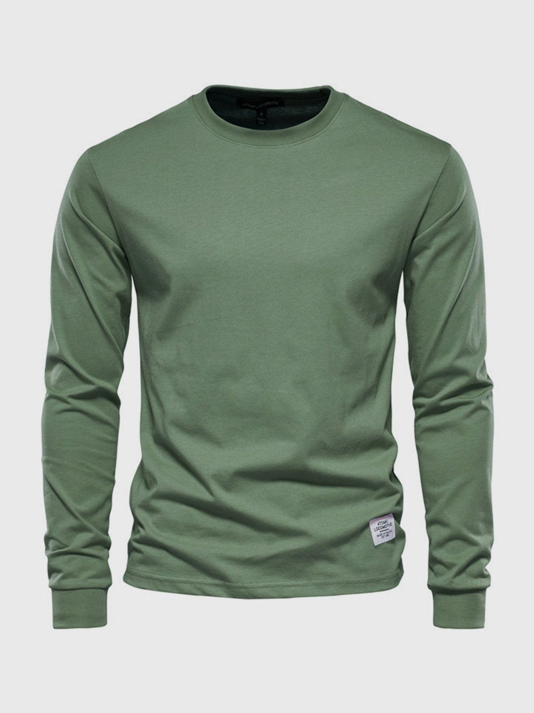 "Hochwertiges Herren Langarmshirt aus Baumwolle mit Rundhalsausschnitt, zeitlose Passform, ideal für vielseitige Looks."