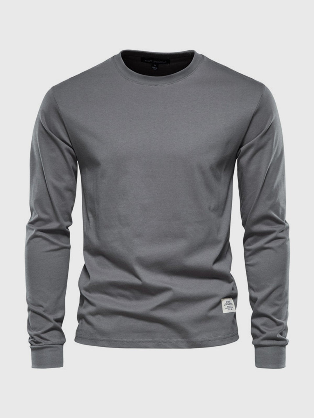 "Hochwertiges Herren Langarmshirt aus Baumwolle mit Rundhalsausschnitt, zeitlose Passform, ideal für vielseitige Looks."