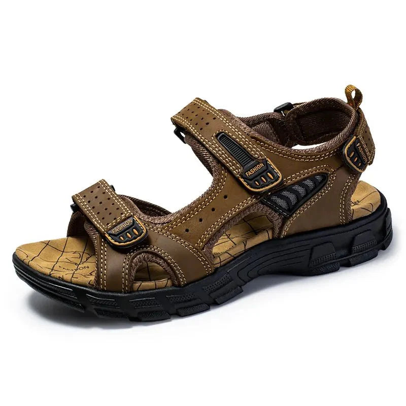 "Hudson orthopädische Sandalen für Damen und Herren, Dunkelbraun, offenes Design, verstellbare Riemen für Komfort"