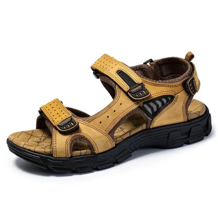 "Hudson orthopädische Sandalen für Damen und Herren, Dunkelbraun, offenes Design, verstellbare Riemen für Komfort"