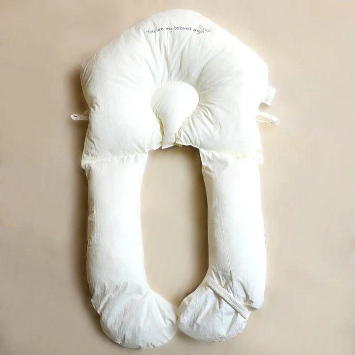 Hypoallergenes ergonomisches Baby-Kopfkissen, weich und atmungsaktiv, ideal für empfindliche Haut, unterstützt Kopf und Nacke