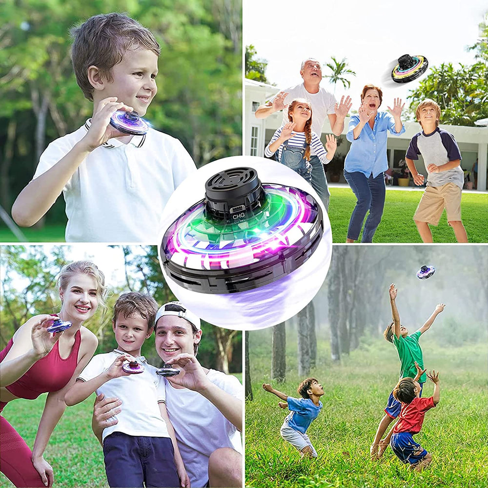 Infrarot UFO Spielzeug, handgesteuerte LED-Drohne mit bunten Lichteffekten, ideal für drinnen und draußen, für Kinder geeigne
