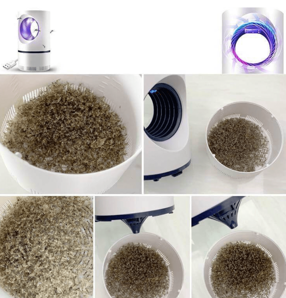 "Innovative Insektenfalle mit lila Licht und Ventilator, sicher und umweltfreundlich, ideal für effektiven Mückenschutz."