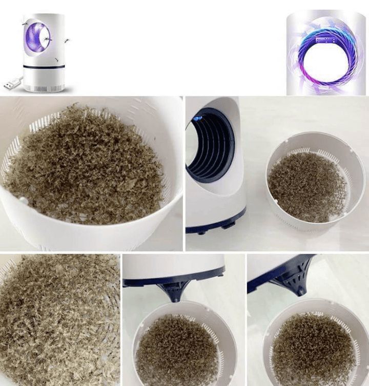 "Innovative Insektenfalle mit lila Licht und Ventilator, sicher und umweltfreundlich, ideal für effektiven Mückenschutz."