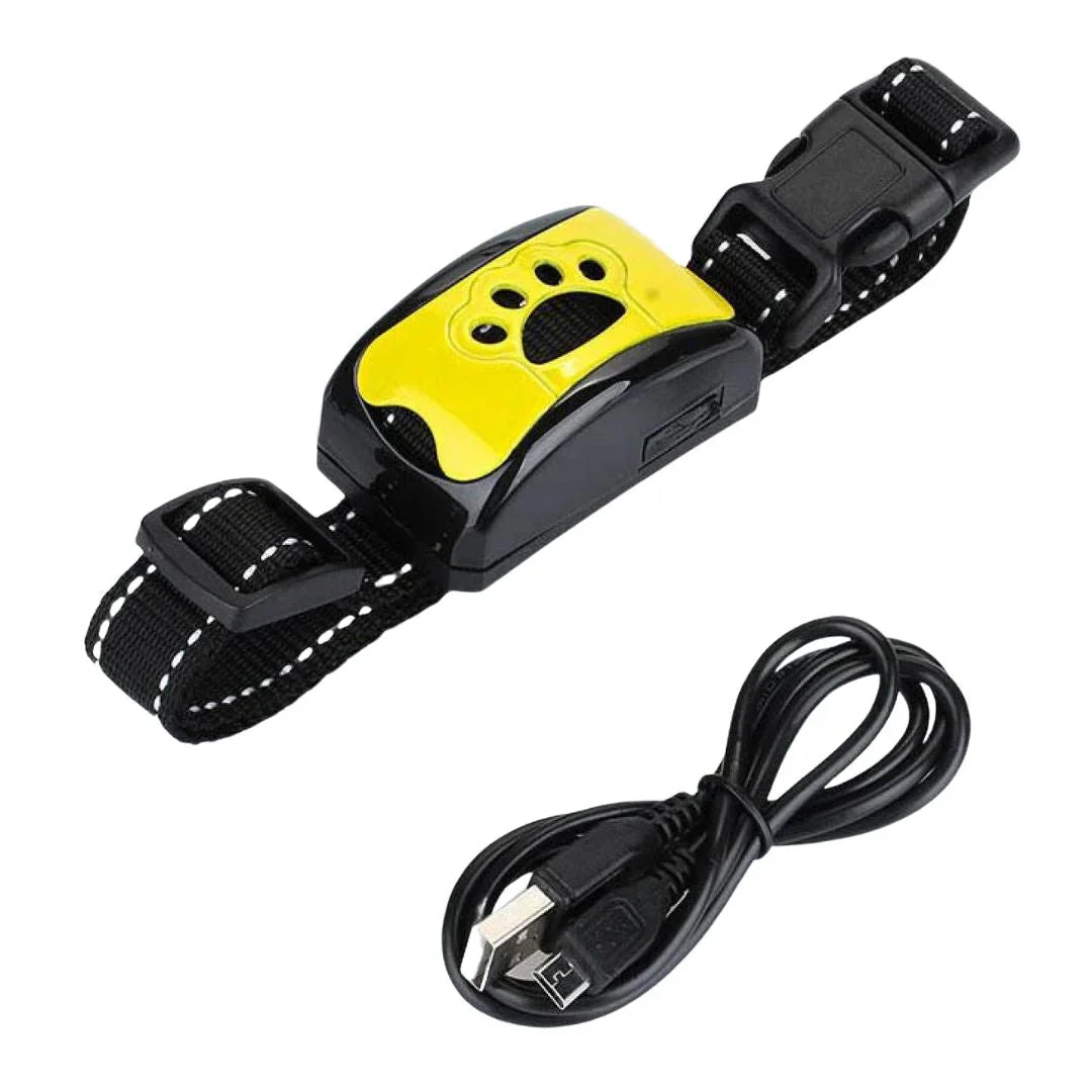 Innovatives Anti-Bell Hundehalsband, vibrationsbasiert, ergonomisches Design, verstellbar, sanfte Erziehung für Hunde.