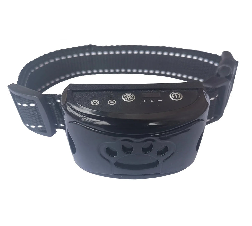 Innovatives Anti-Bell Hundehalsband, vibrationsbasiert, ergonomisches Design, verstellbar, sanfte Erziehung für Hunde.