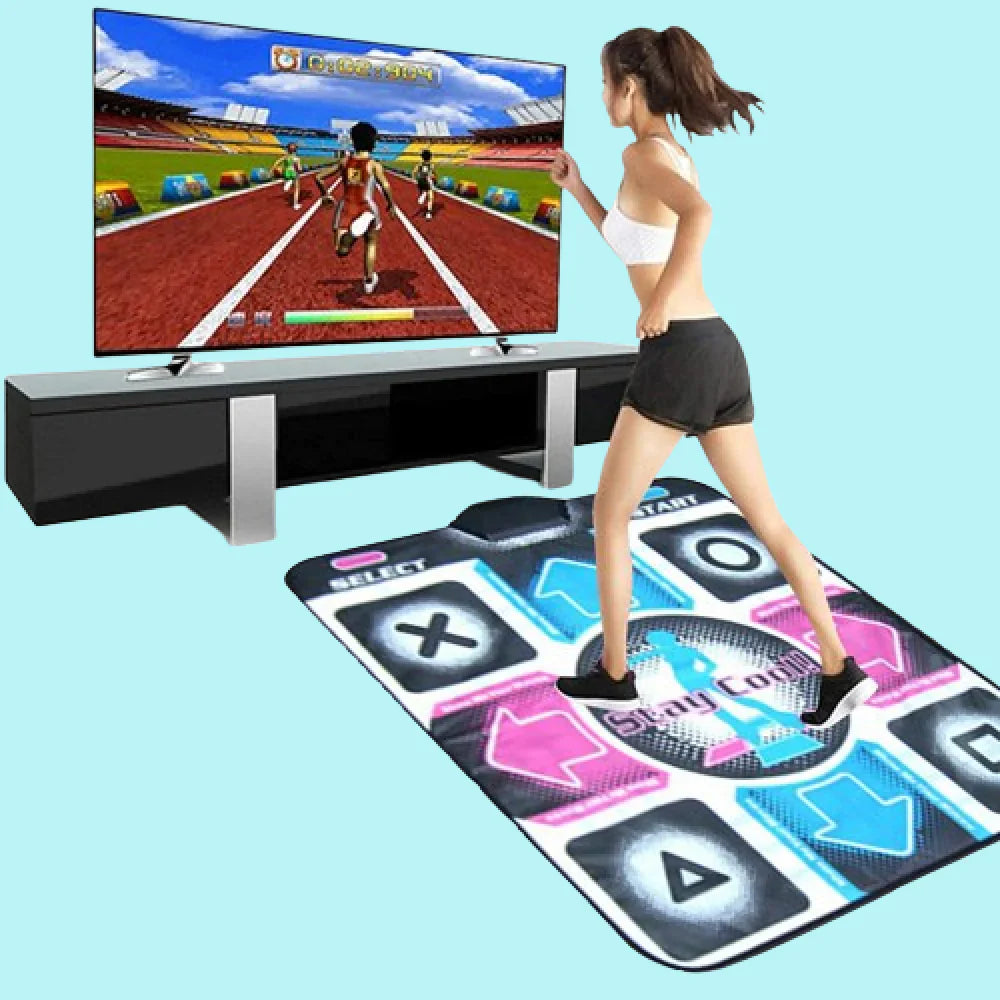 "Interaktive Tanzmatte: Musik, Bewegungssensor, buntes Design für unterhaltsame Fitness zu Hause, ideal für alle Fitnesslevel