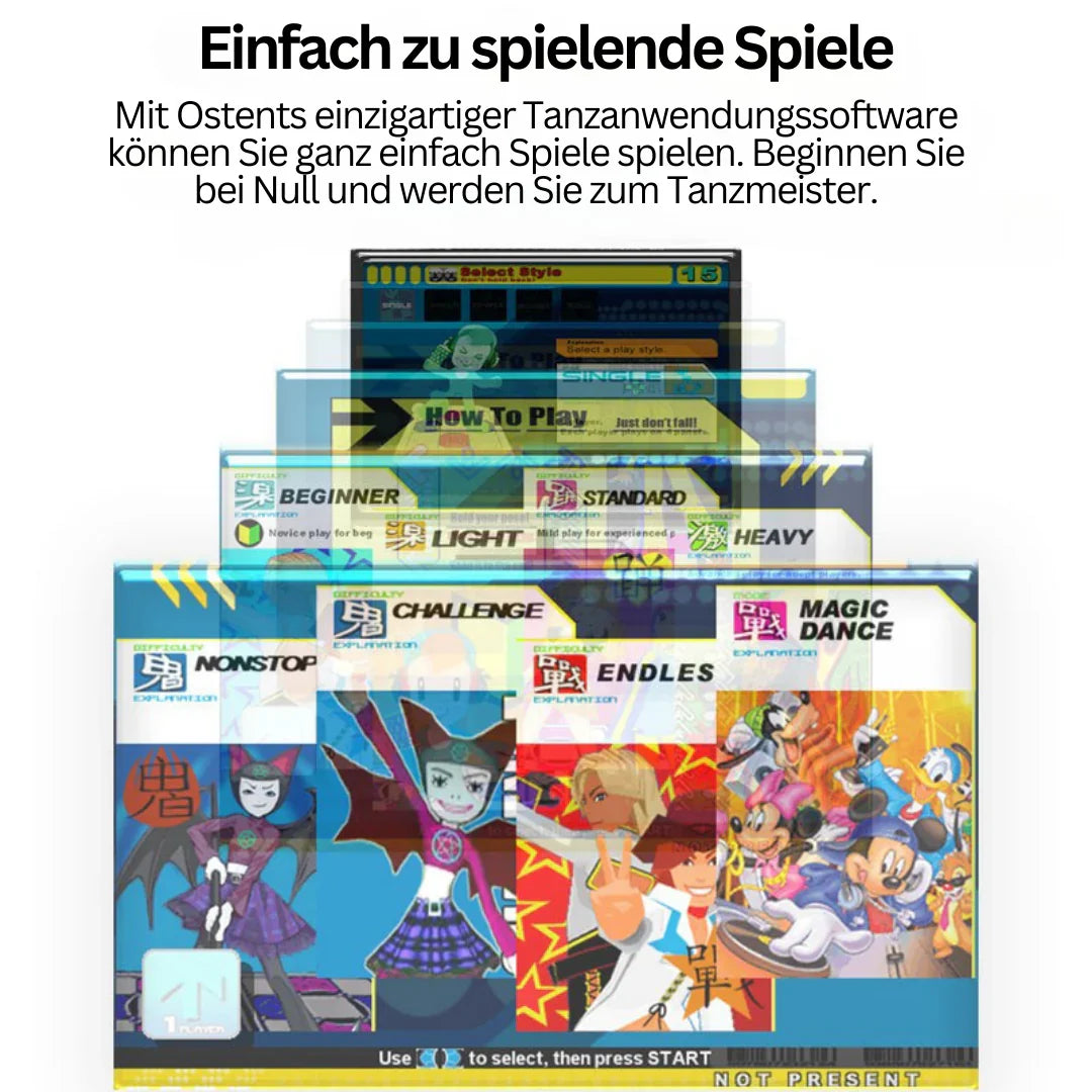 "Interaktive Tanzmatte: Musik, Bewegungssensor, buntes Design für unterhaltsame Fitness zu Hause, ideal für alle Fitnesslevel