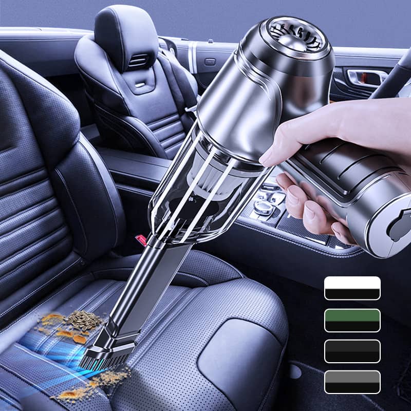 "Kabelloser Auto-Staubsauger mit kompakter Bauweise, leistungsstarker Saugkraft, ideal für Auto, Zuhause und Büro."