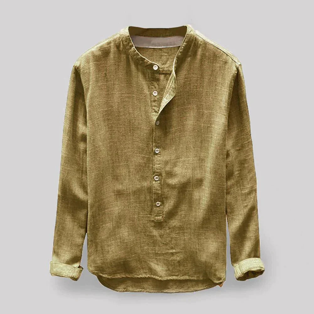 "Klassische Herrenbluse aus Oxford-Gewebe in Weiß mit Button-Down-Kragen, ideal für elegante und legere Anlässe."