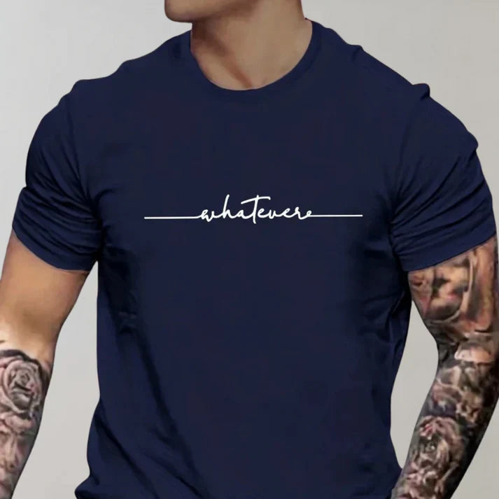 "Klassisches Herren T-Shirt mit Rundhalsausschnitt in Dunkelgrau, weicher Stoff, vielseitig kombinierbar für jeden Anlass."