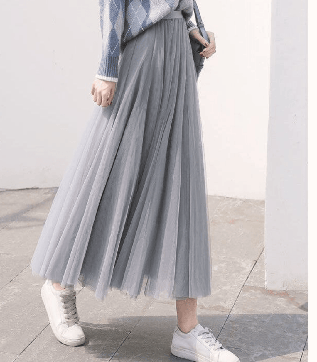 Damen knöchellanger Rock mit hoher Taille und elegantem Design