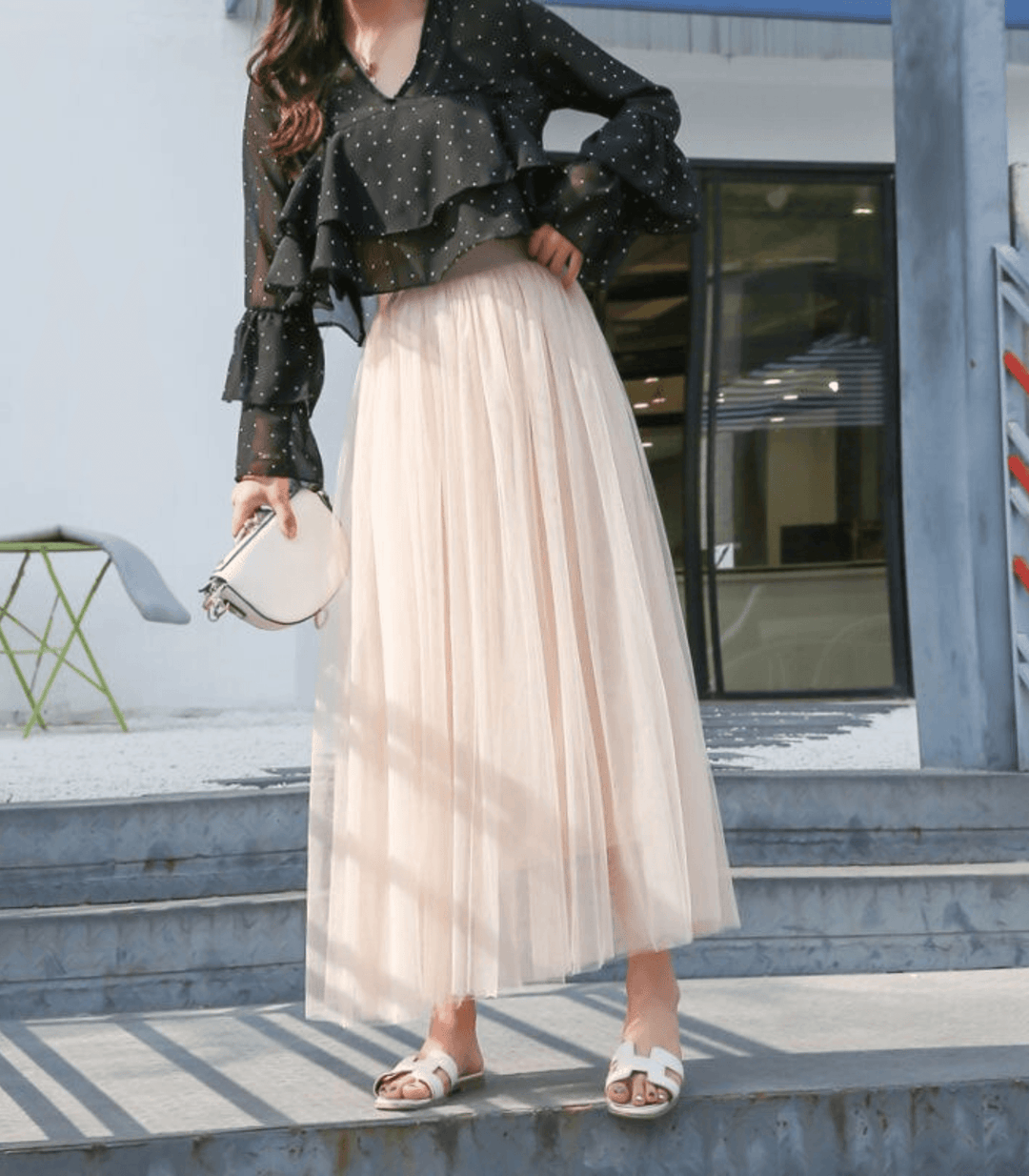 Damen knöchellanger Rock mit hoher Taille und elegantem Design