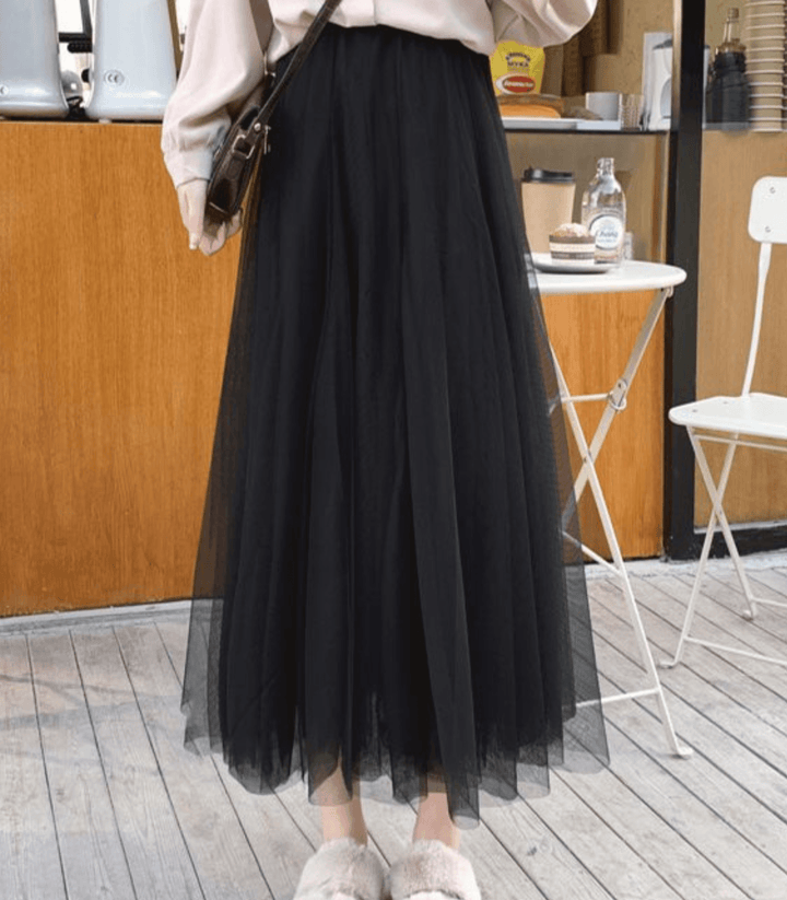 Damen knöchellanger Rock mit hoher Taille und elegantem Design