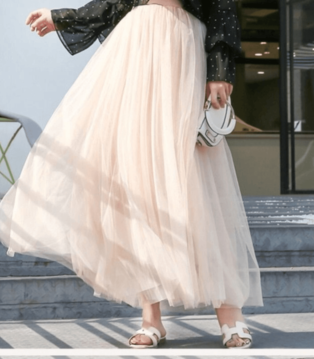 Damen knöchellanger Rock mit hoher Taille und elegantem Design