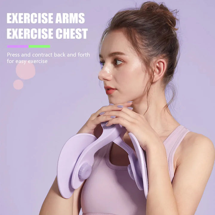 "Kompakter FitFlex Hüft- & Beckenbodentrainer, grau und ergonomisch, ideal für effektives Heimtraining und Muskelstraffung."