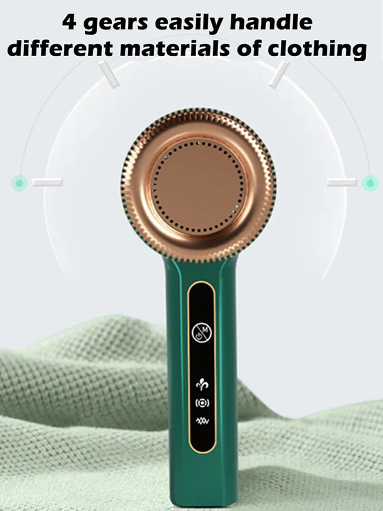 "Kompakter USB aufladbarer Fusselentferner, handlich, mit sanftem Rasurgitter, effektiv gegen Fusseln auf Kleidung."