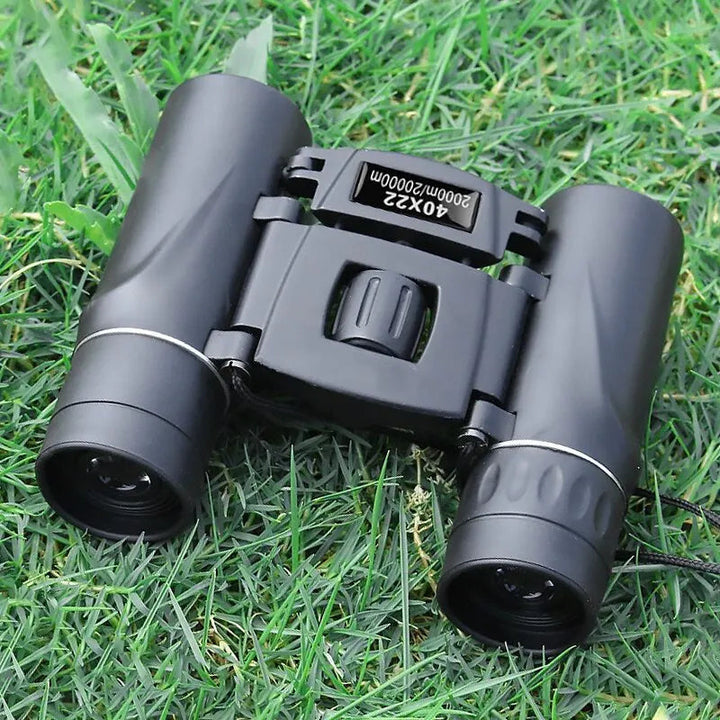 "Kompaktes HD Jagdfernglas 40x22, robustes Design, schwarz, faltbar, ideal für Outdoor-Abenteuer und Vogelbeobachtungen."