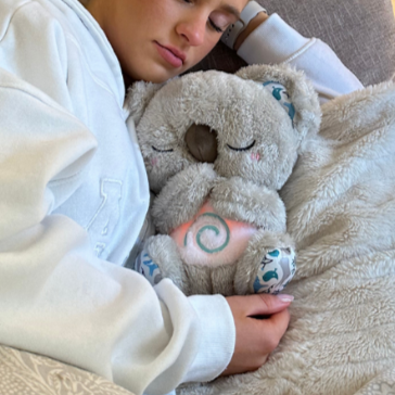 "Kuscheltier Koala mit Musik, beruhigend, für entspannten Schlaf, weich, perfekte Einschlafhilfe für Kinder und Erwachsene."