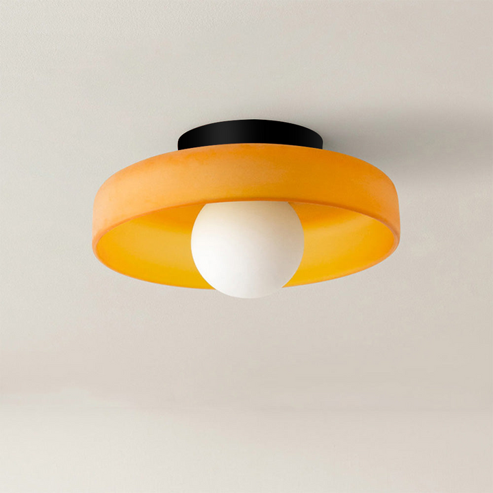 Moderne Runde Deckenleuchte aus Glas für jedes Interieur