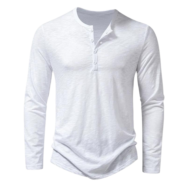 "Langärmliges Herren-Shirt, grau, vielseitig einsetzbar, atmungsaktives Material, moderne Passform, für Büro und Freizeit"