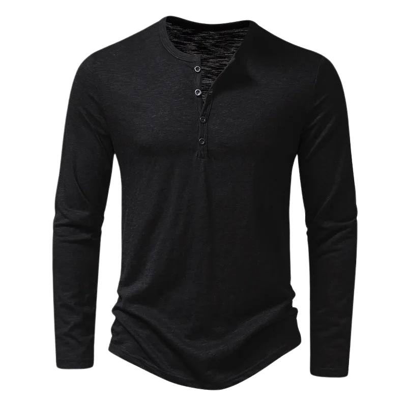 "Langärmliges Herren-Shirt, grau, vielseitig einsetzbar, atmungsaktives Material, moderne Passform, für Büro und Freizeit"