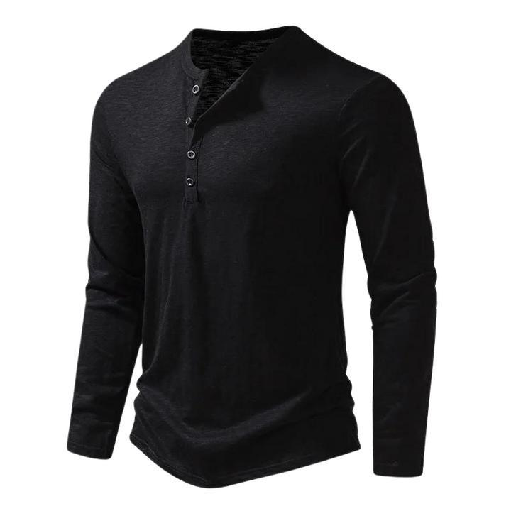 "Langärmliges Herren-Shirt, grau, vielseitig einsetzbar, atmungsaktives Material, moderne Passform, für Büro und Freizeit"