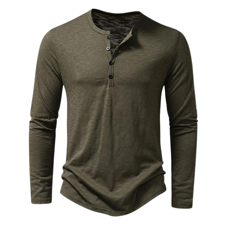 "Langärmliges Herren-Shirt, grau, vielseitig einsetzbar, atmungsaktives Material, moderne Passform, für Büro und Freizeit"