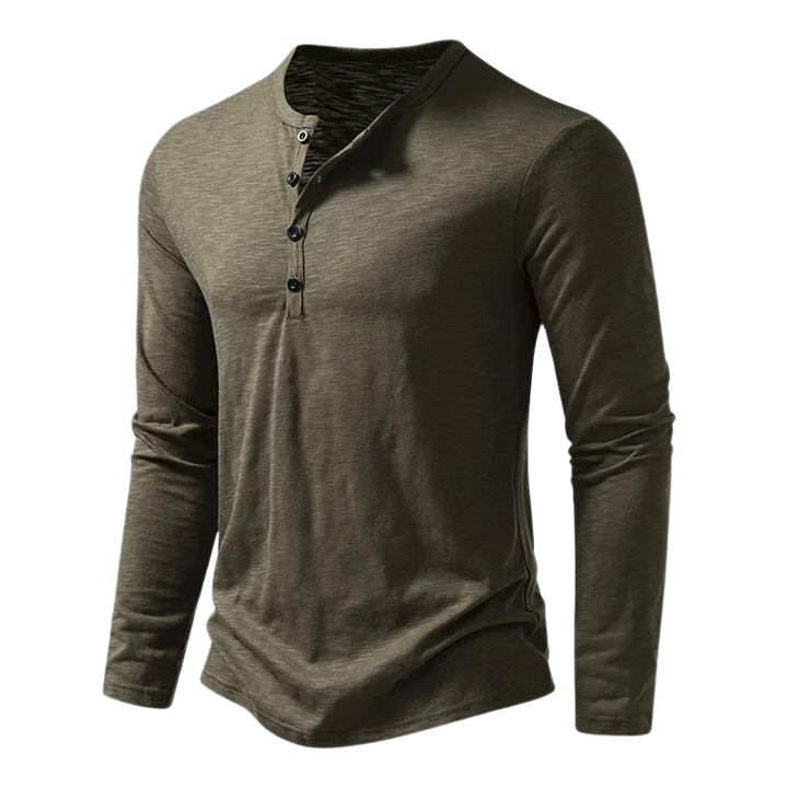 "Langärmliges Herren-Shirt, grau, vielseitig einsetzbar, atmungsaktives Material, moderne Passform, für Büro und Freizeit"