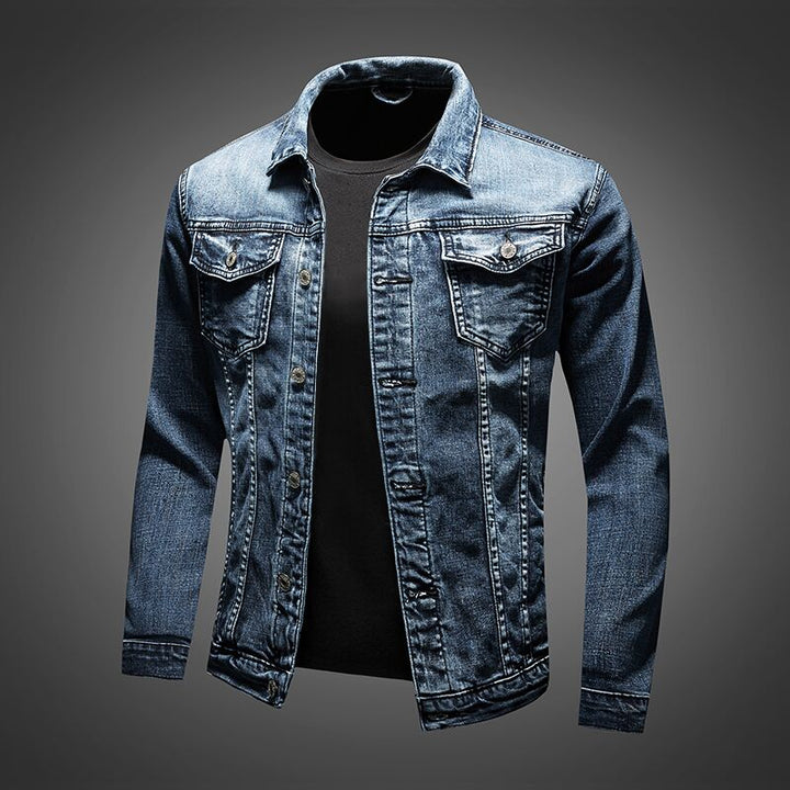 "Lässige Damen-Denim-Jacke; modisches, vielseitiges Design, hochwertiger Jeansstoff, ideal für jede Jahreszeit."