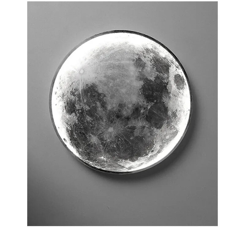 "LED Mond Wandleuchte, mondförmig, minimalistisch, elegantes Design, stimmungsvolle Wandbeleuchtung, Schlafzimmerdekor"