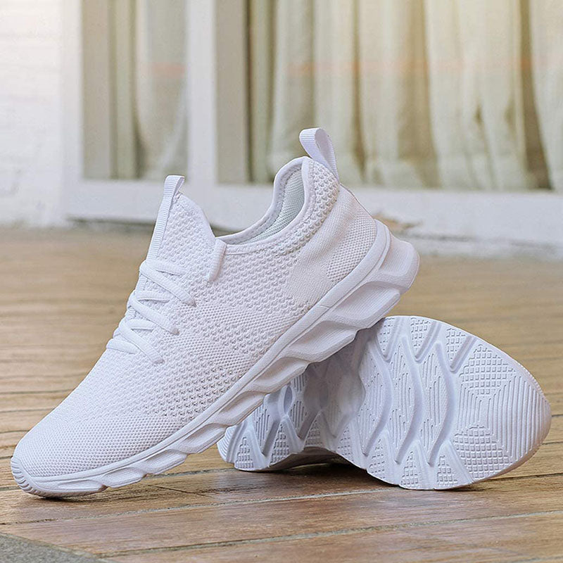 Leichte, atmungsaktive Damen Freizeitschuhe mit 4 cm Ferse und bequemem Material für vielseitigen Komfort.