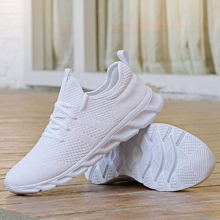 Leichte, atmungsaktive Damen Freizeitschuhe mit 4 cm Ferse und bequemem Material für vielseitigen Komfort.