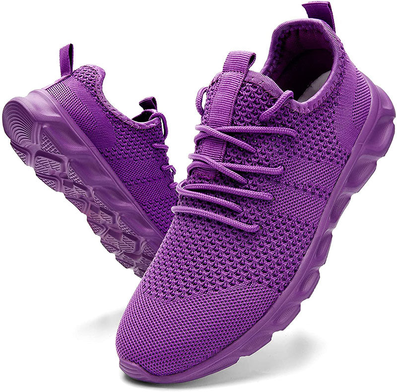 Leichte, atmungsaktive Damen Freizeitschuhe mit 4 cm Ferse und bequemem Material für vielseitigen Komfort.