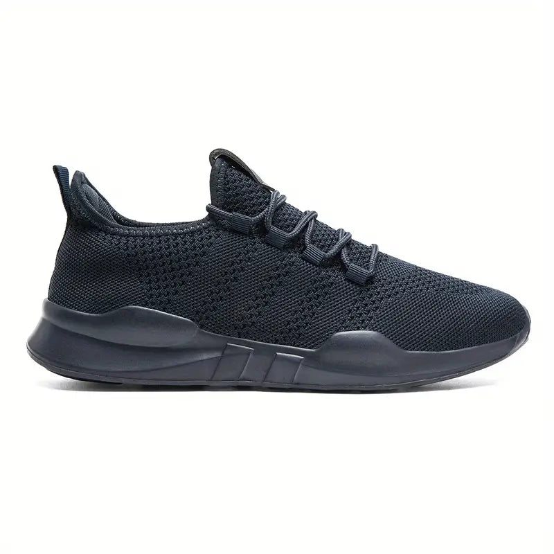 Leichte, atmungsaktive Herrenschuhe in Dunkelgrün. Moderne, funktionale Konstruktion für hohen Komfort beim Laufen.