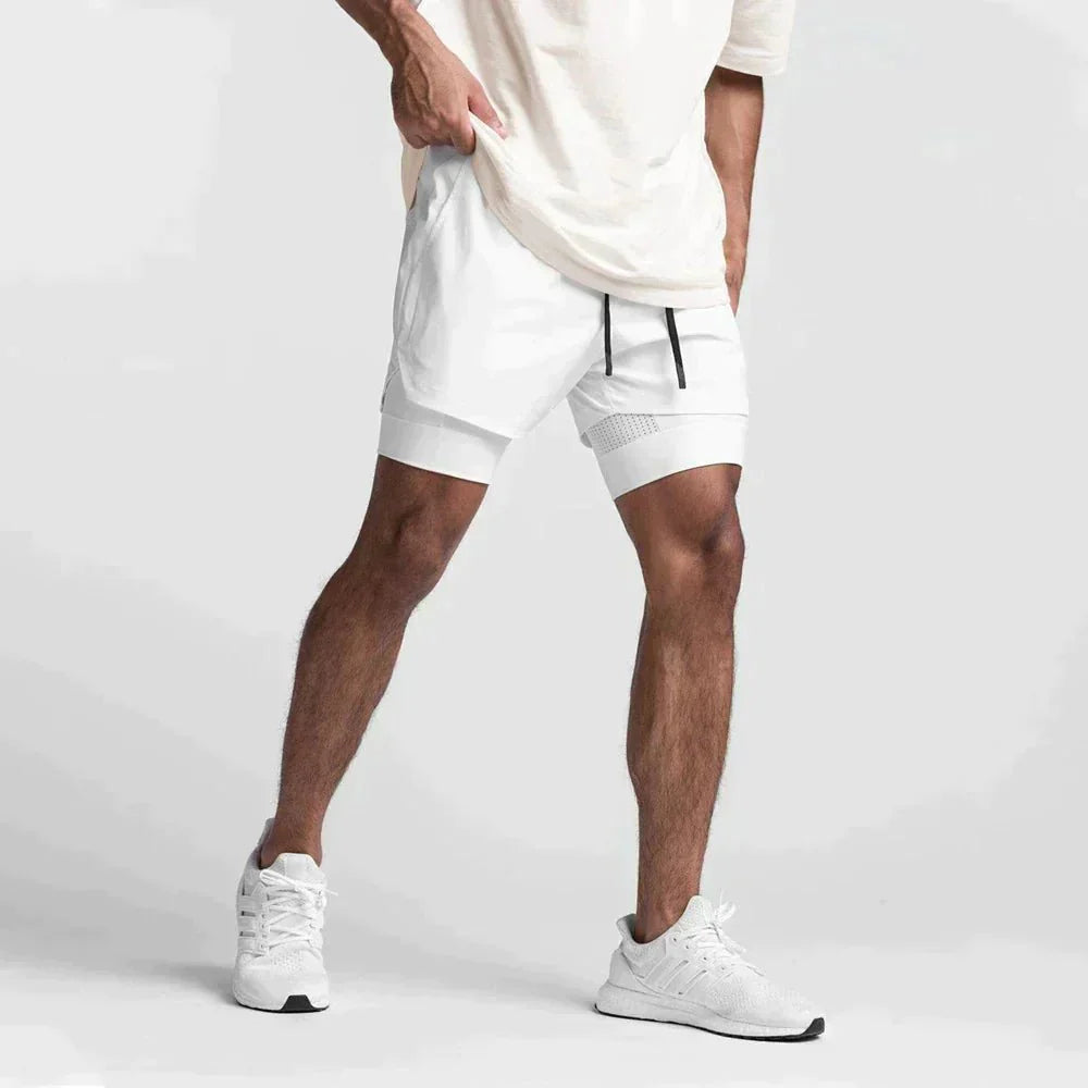 Leichte, flexible StaminaPro Fitness-Shorts für Herren, ideal für Workouts, atmungsaktiv mit feuchtigkeitsableitendem Materia