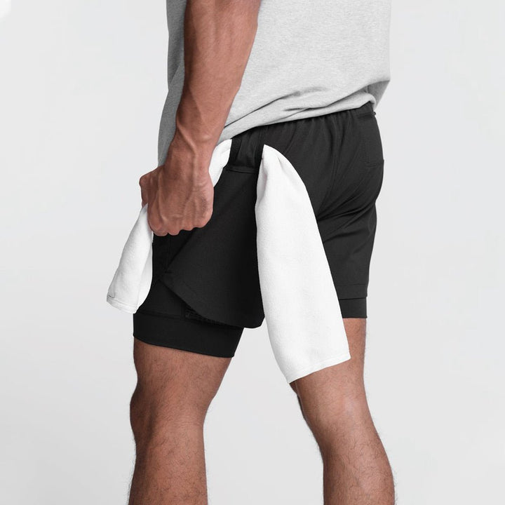 Leichte, flexible StaminaPro Fitness-Shorts für Herren, ideal für Workouts, atmungsaktiv mit feuchtigkeitsableitendem Materia