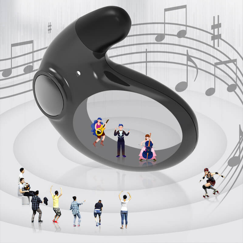 "Leichte kabellose Bluetooth-Kopfhörer, ergonomisch, IPX5 wasserdicht, Dual Noise Cancelling, ideal für unterwegs."