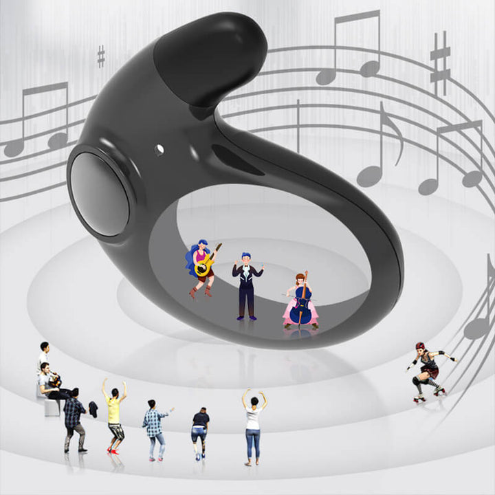 "Leichte kabellose Bluetooth-Kopfhörer, ergonomisch, IPX5 wasserdicht, Dual Noise Cancelling, ideal für unterwegs."