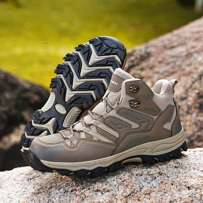 "Leichte orthopädische Wanderschuhe für Damen mit abnehmbarem Riemen, rutschfester Sohle und wasserfester Oberfläche."