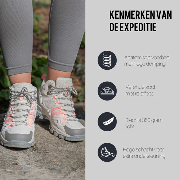 "Leichte orthopädische Wanderschuhe für Damen mit abnehmbarem Riemen, rutschfester Sohle und wasserfester Oberfläche."